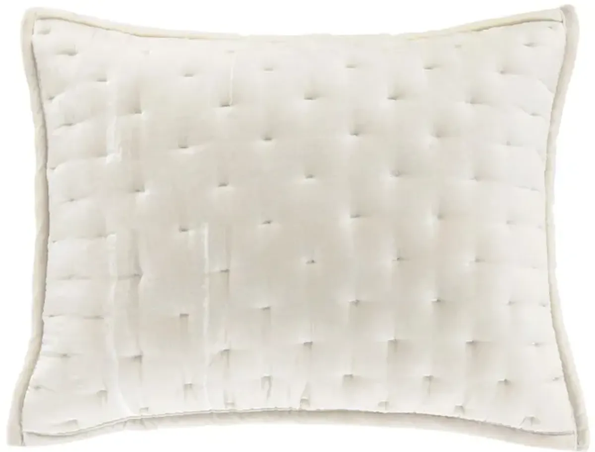 Youngmee Quilted Pillow Sham in Stone by HiEnd Accents