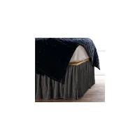 Youngmee Bed Skirt in Slate by HiEnd Accents