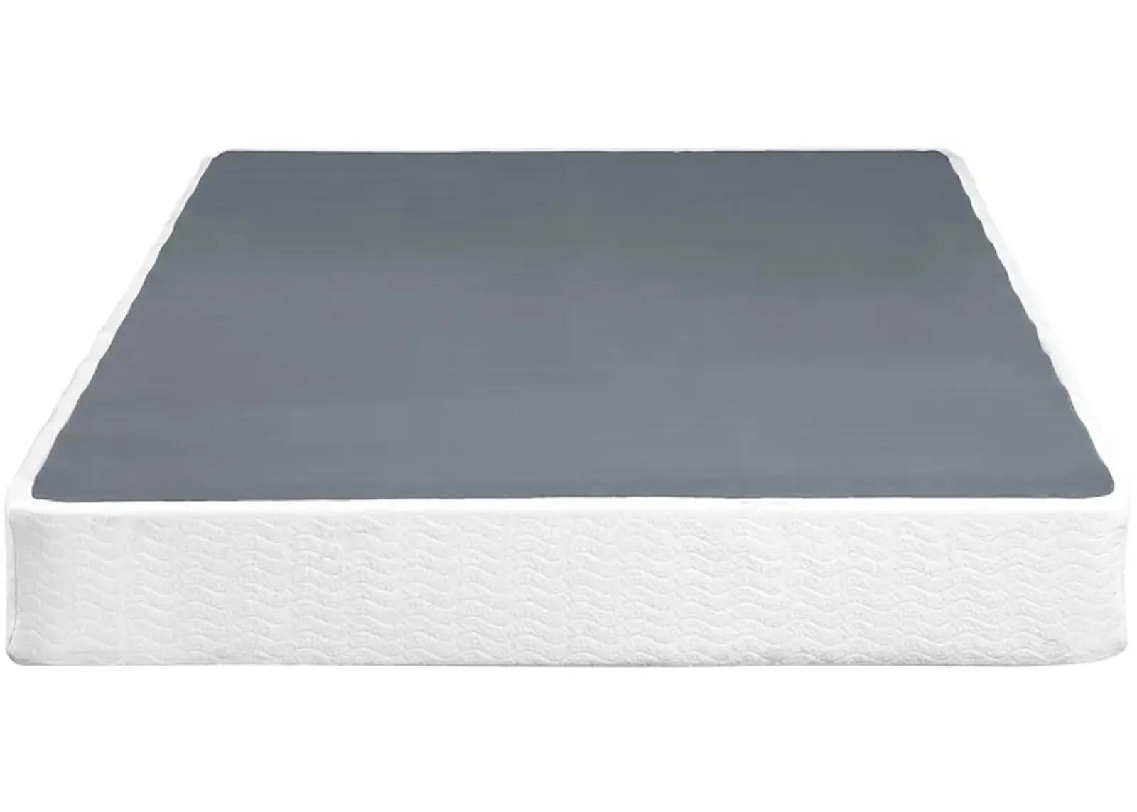 Noura Mattress Foundation W/ White Cover in Gray by Bellanest