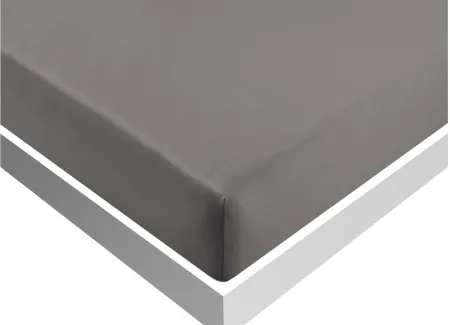 BEDGEAR Split Head King Solid Gray Sky Hyper-Cotton Sheets in Solid Gray Sky by Bedgear