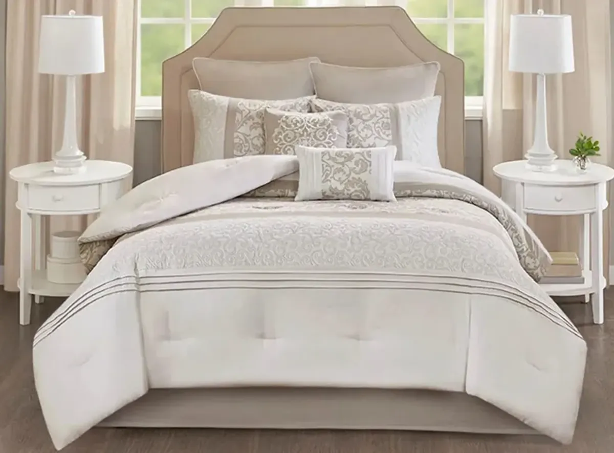 Ramsey 8-pc. Comforter Set in Neutral by E&E Co Ltd