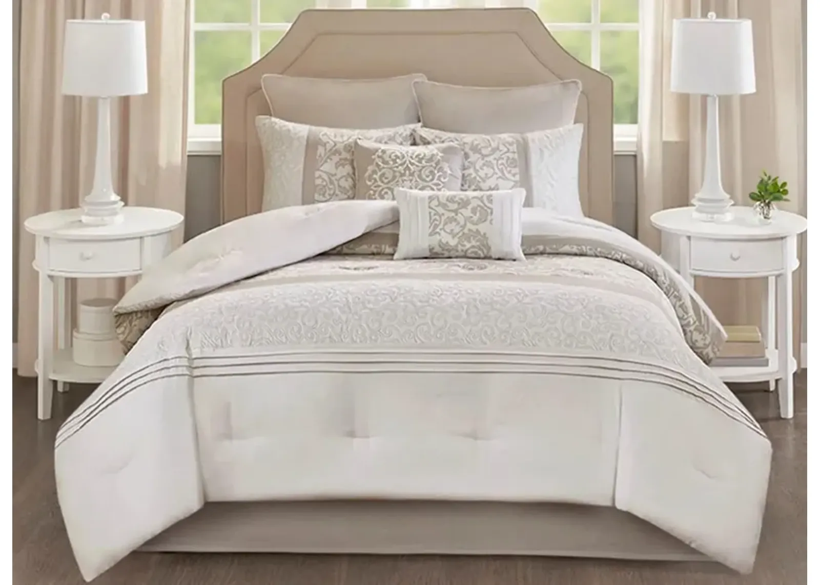 Ramsey 8-pc. Comforter Set in Neutral by E&E Co Ltd