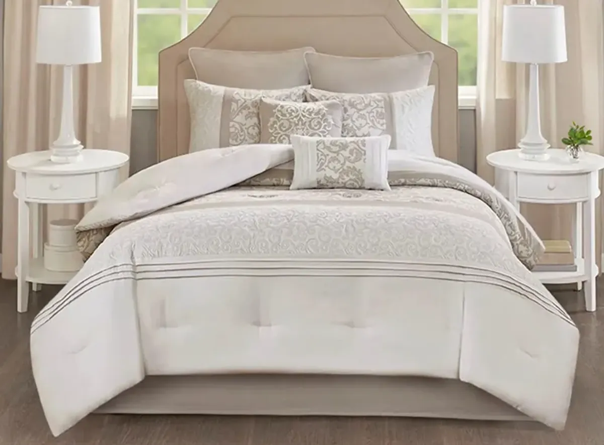 Ramsey 8-pc. Comforter Set in Neutral by E&E Co Ltd