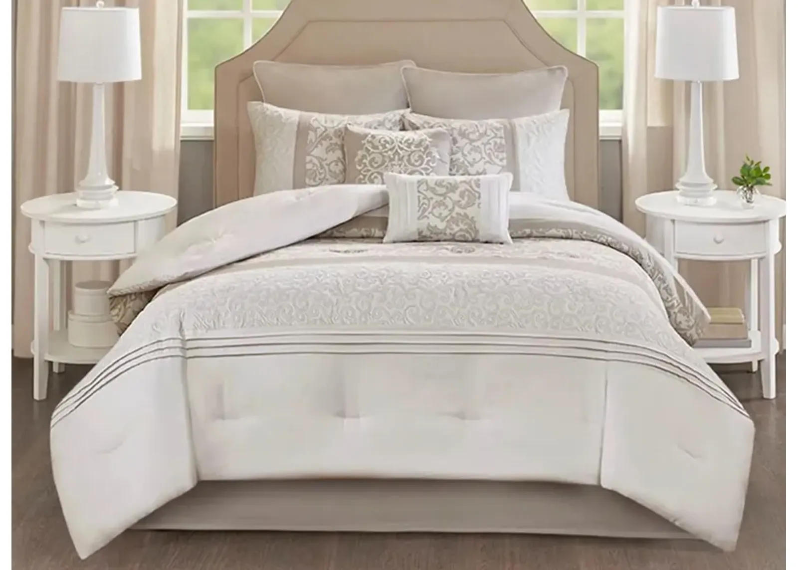 Ramsey 8-pc. Comforter Set in Neutral by E&E Co Ltd