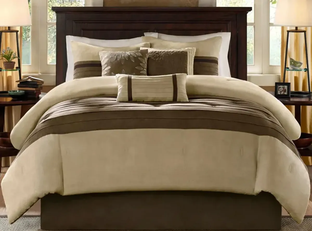 Palmer 7-pc. Comforter Set in Natural by E&E Co Ltd