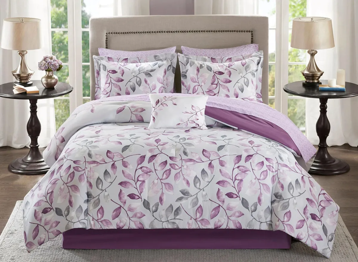 Lafael 7-pc. Comforter and Sheet Set in Purple by E&E Co Ltd