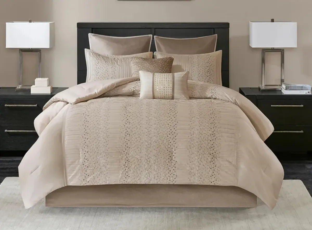 Camelia 8-pc. Comforter Set in Natural by E&E Co Ltd