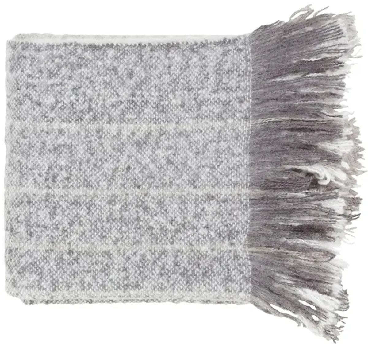 Arrah Throw in Medium Gray, White, Charcoal by Surya