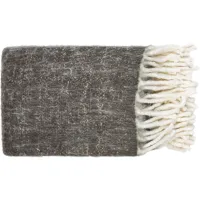 Kilkenny Throw in Charcoal, Cream by Surya