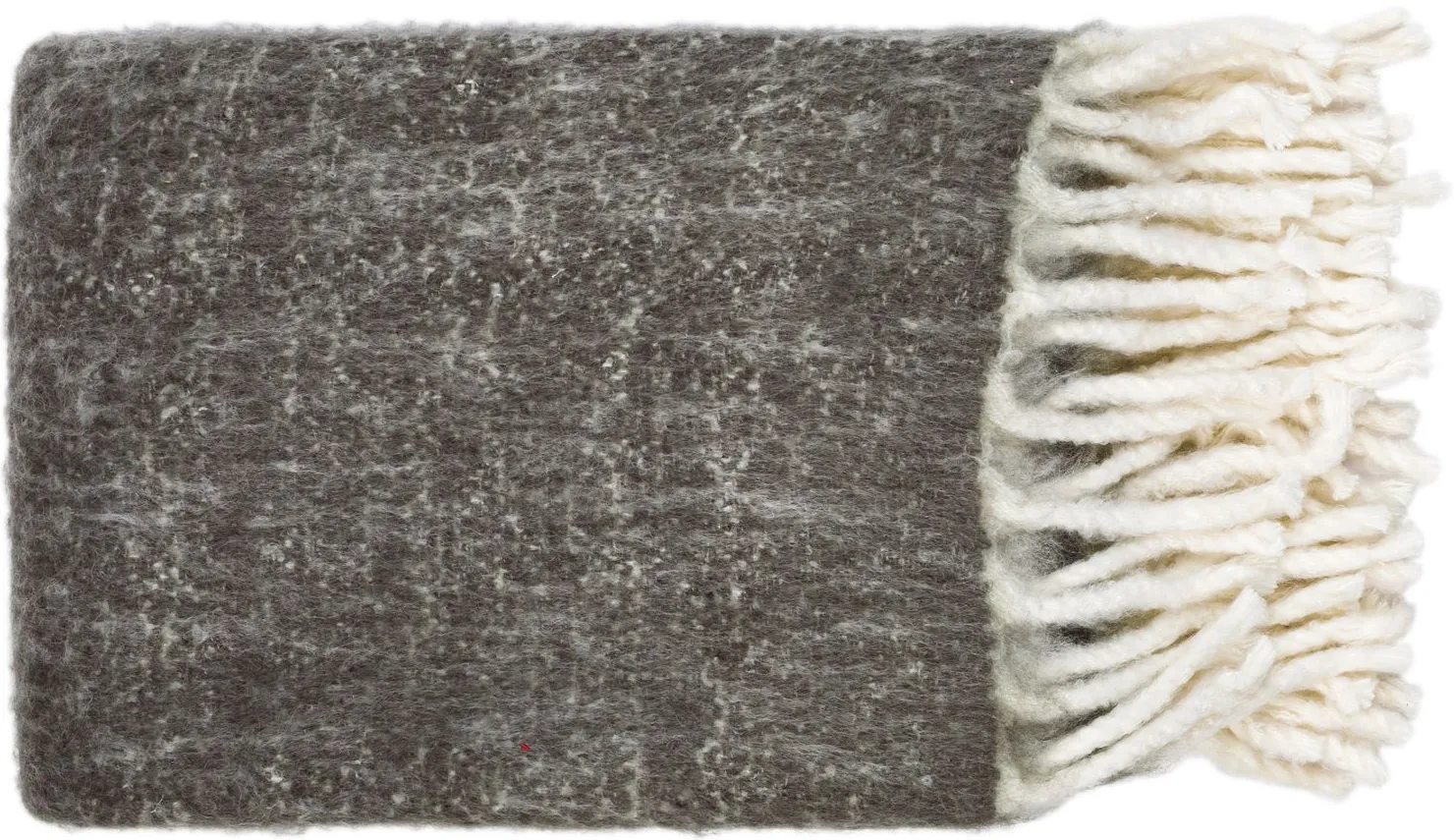 Kilkenny Throw in Charcoal, Cream by Surya