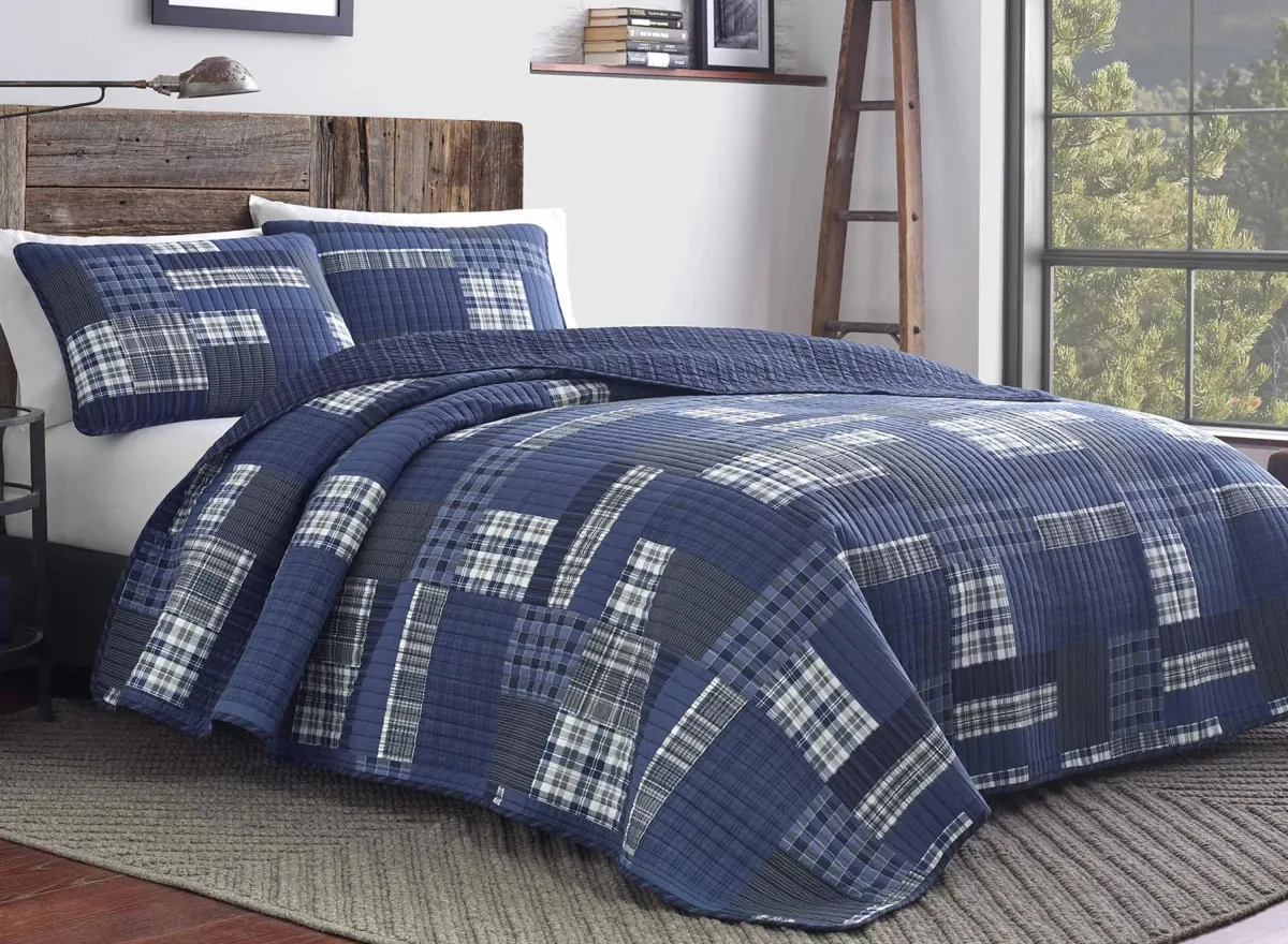 Eastmont 2-pc.Quilt Set in NAVY by Revman International