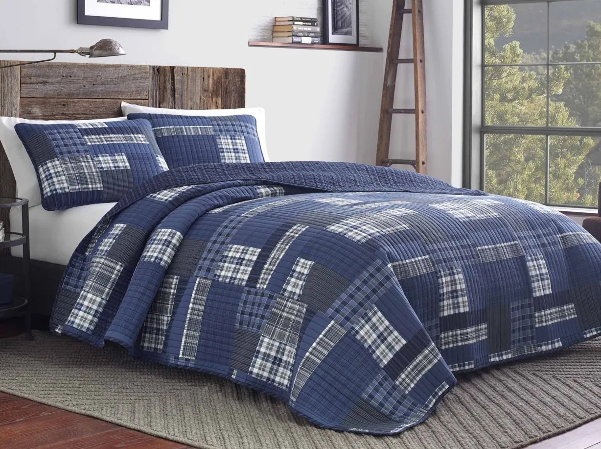 Eastmont 2-pc.Quilt Set in NAVY by Revman International