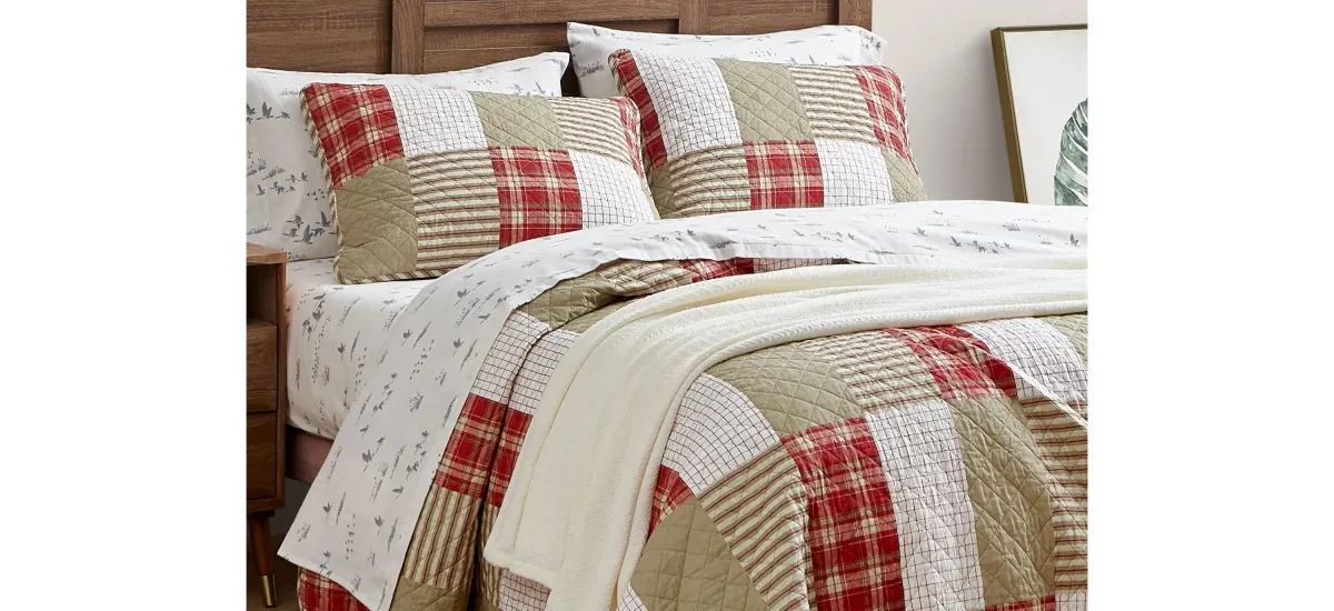 Camano Island Plaid 3-pc. Quilt Set