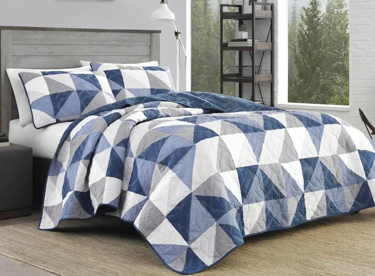 North Cove 2-pc. Quilt Set in NAVY by Revman International