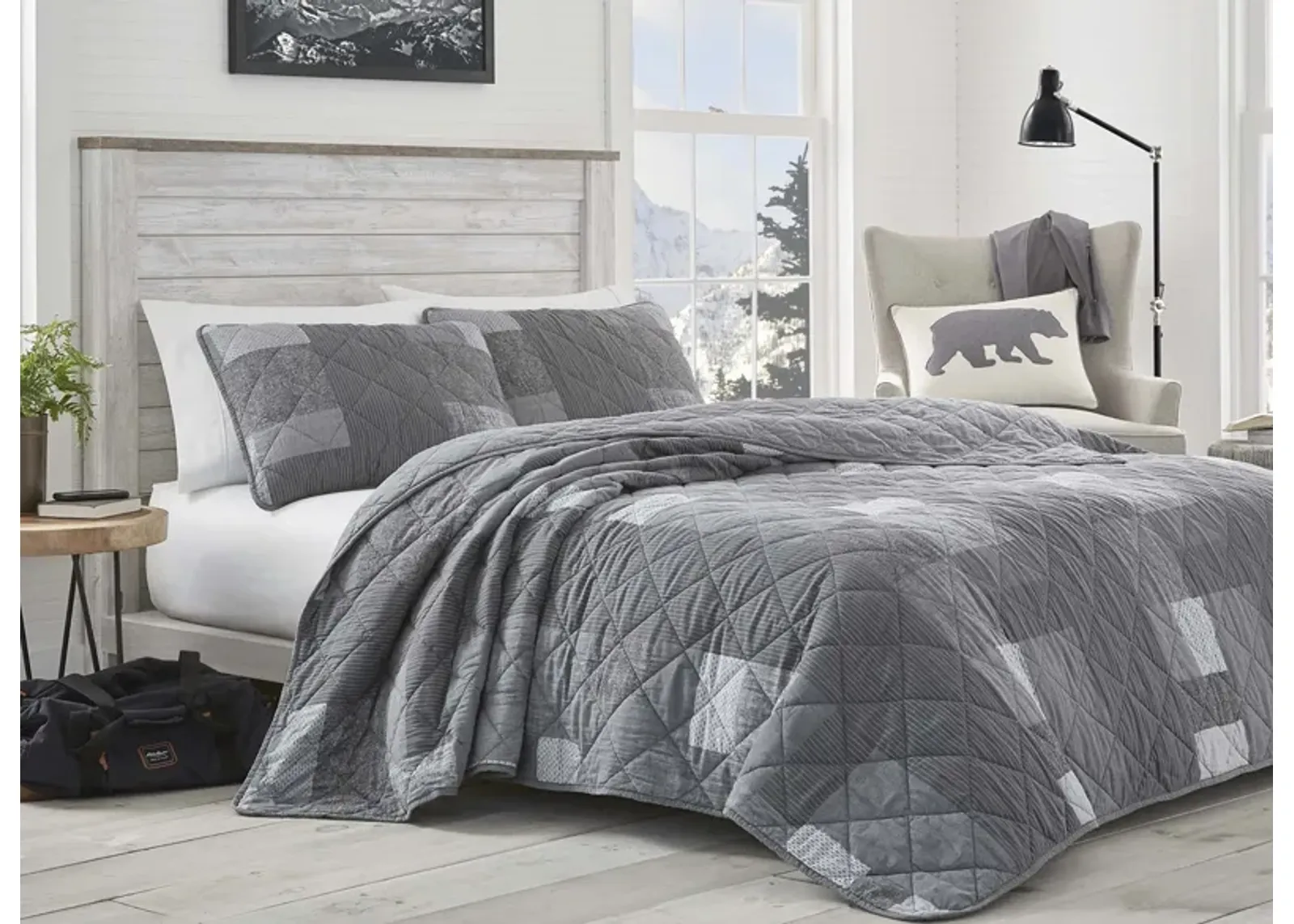 Swiftwater 3-pc. Quilt Set in DARK SMOKE by Revman International