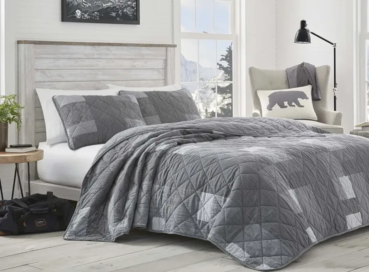 Swiftwater 3-pc. Quilt Set in DARK SMOKE by Revman International