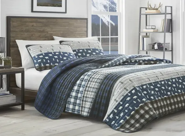 Blue Creek Plaid 2-pc. Quilt Set