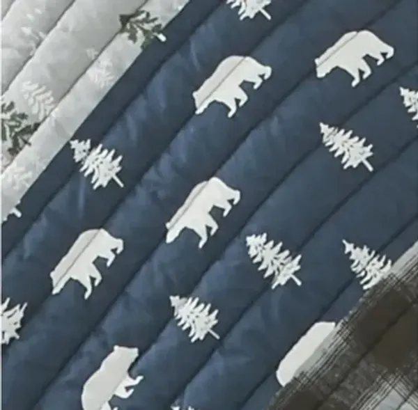 Blue Creek Plaid 3-pc. Quilt Set