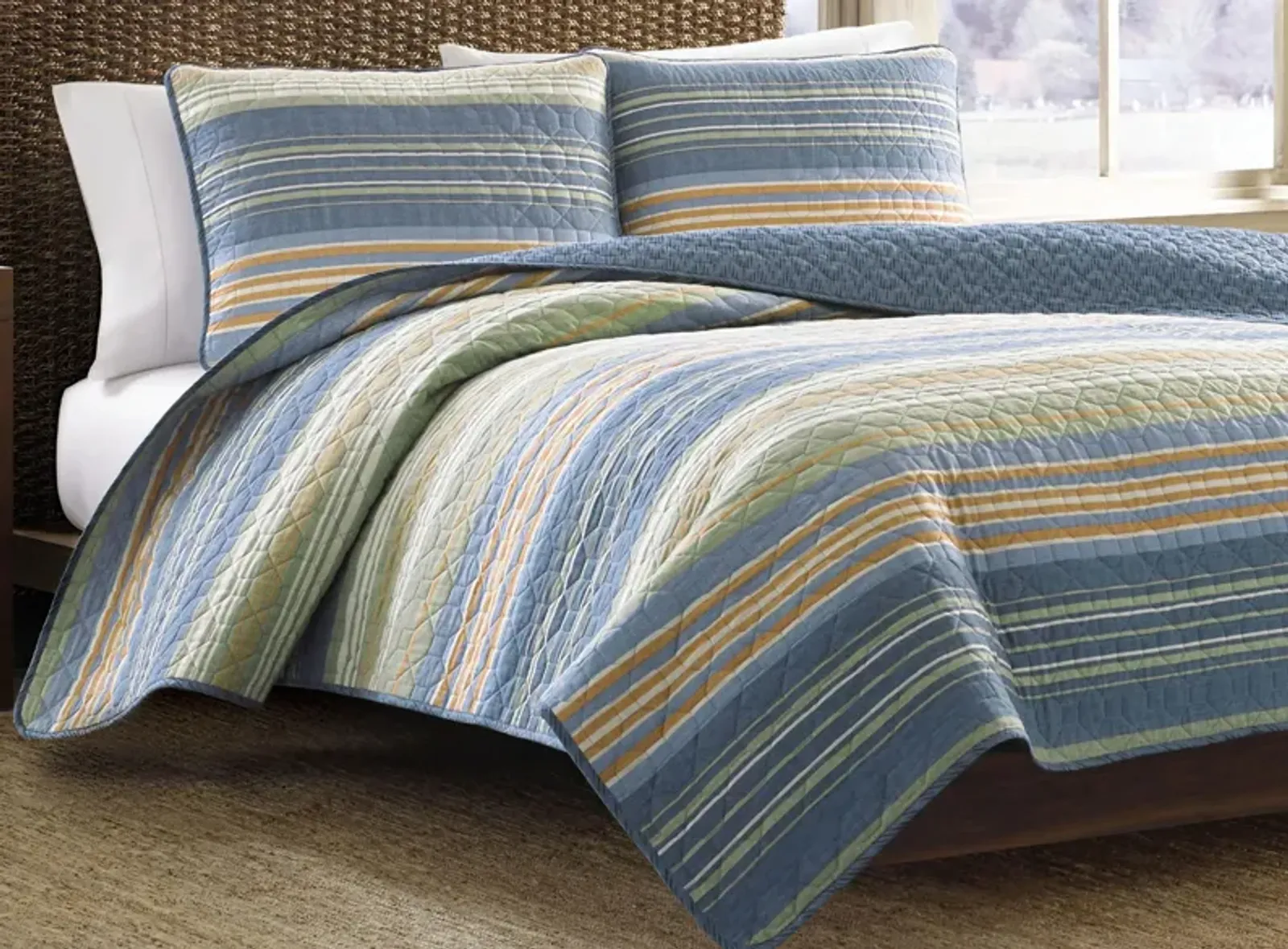 Yakima Valley Stripe 2-pc. Quilt Set