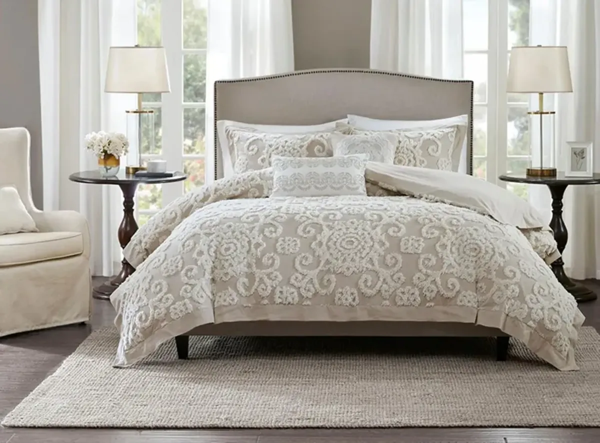 Suzanna Comforter Set in Taupe by E&E Co Ltd