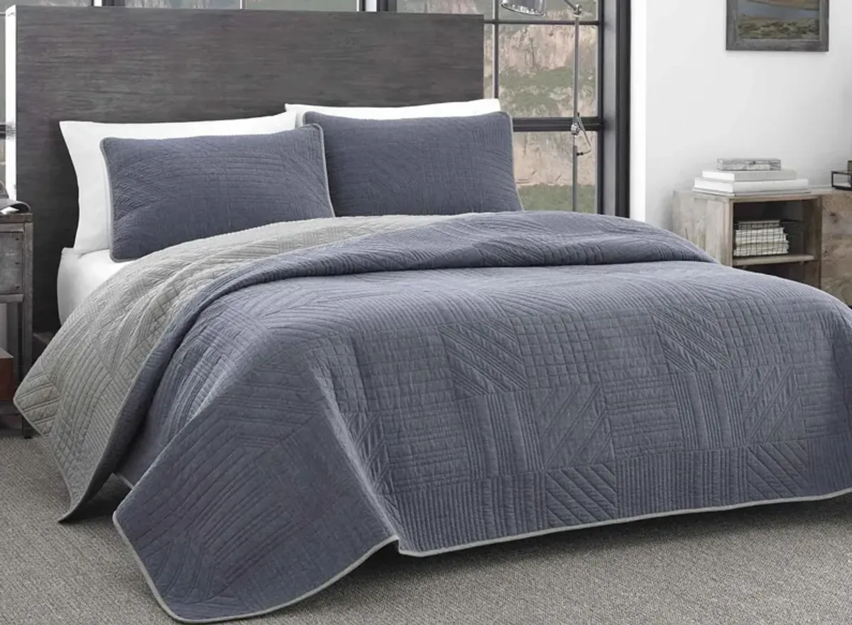 Hidden Lake 2-pc. Quilt Set in CHAMBRAY BLUE by Revman International