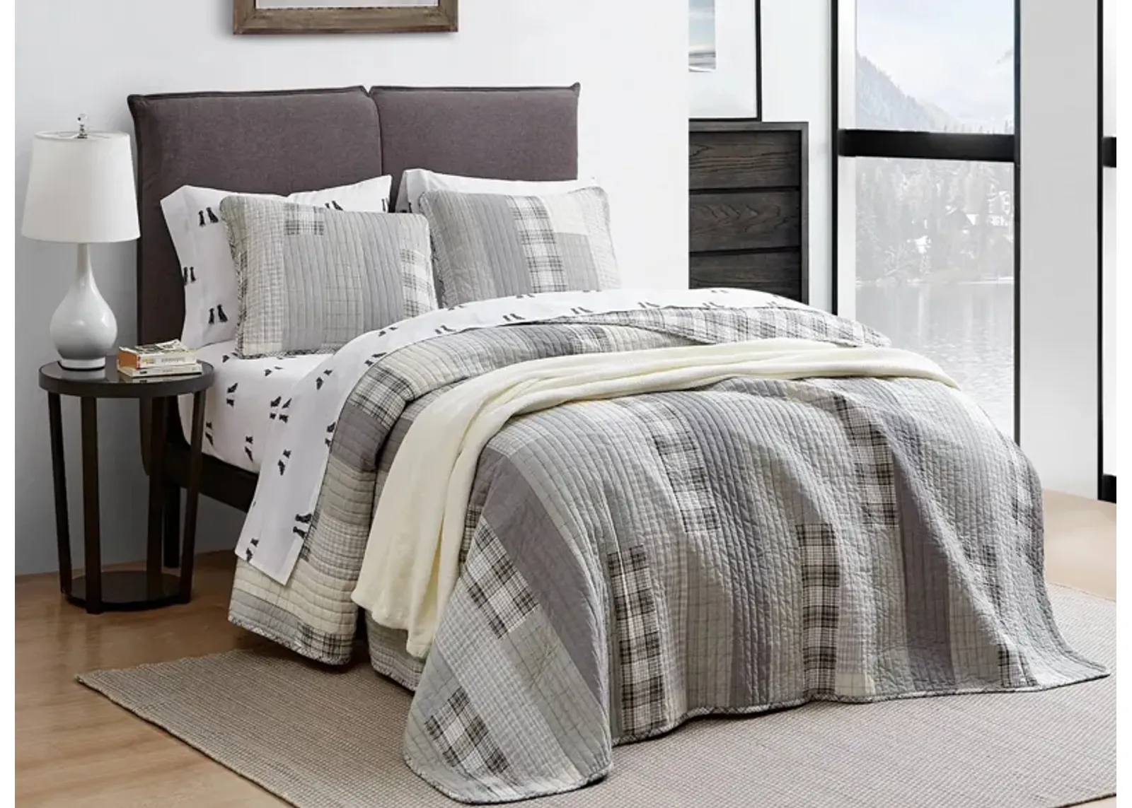 Fairview 2-pc. Quilt Set in GREY by Revman International