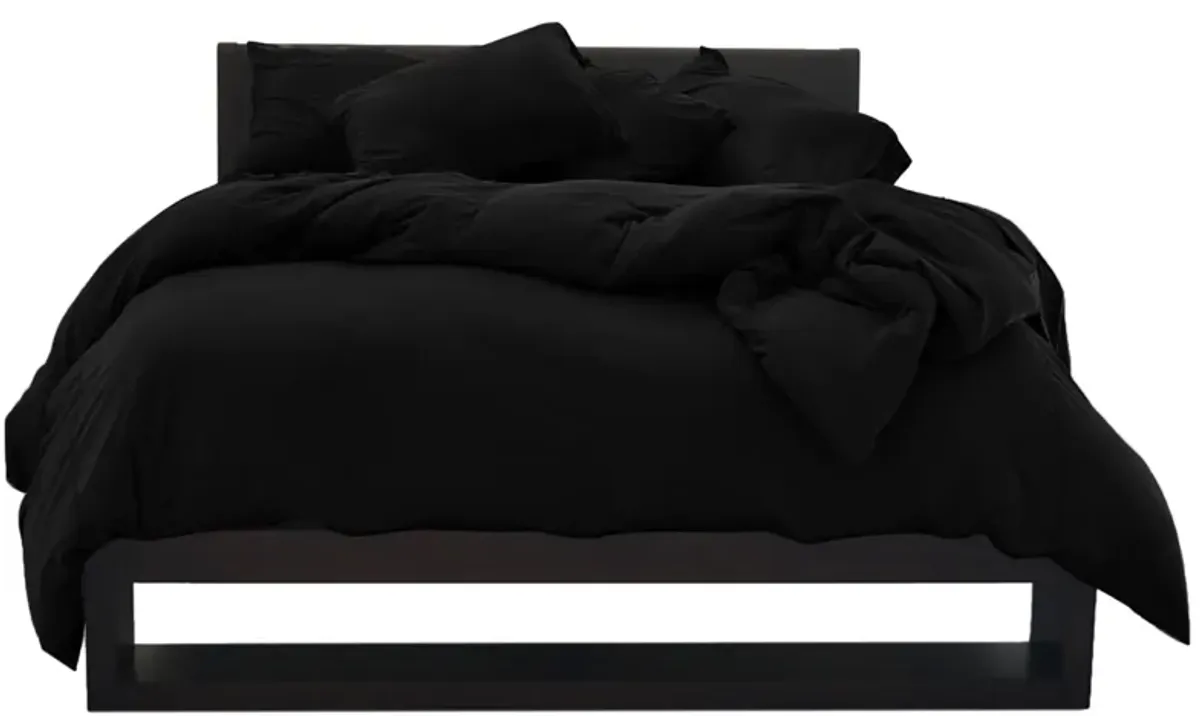 Elevated Performance by Sheex Duvet Cover & Shams in Black by Sheex Inc