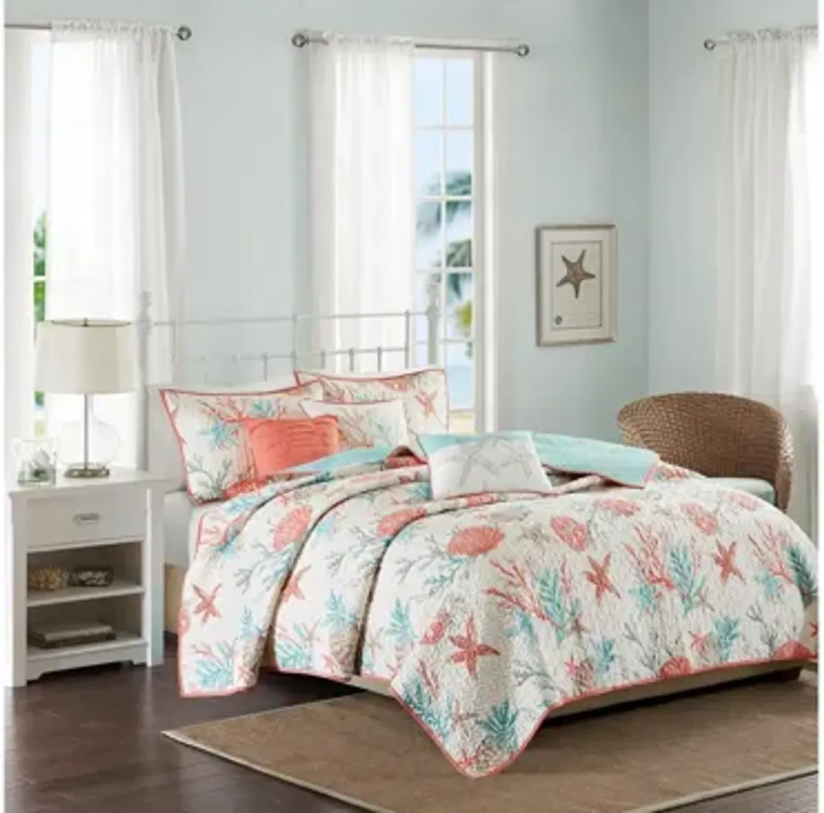 Pebble Beach 6-pc. Coverlet Set