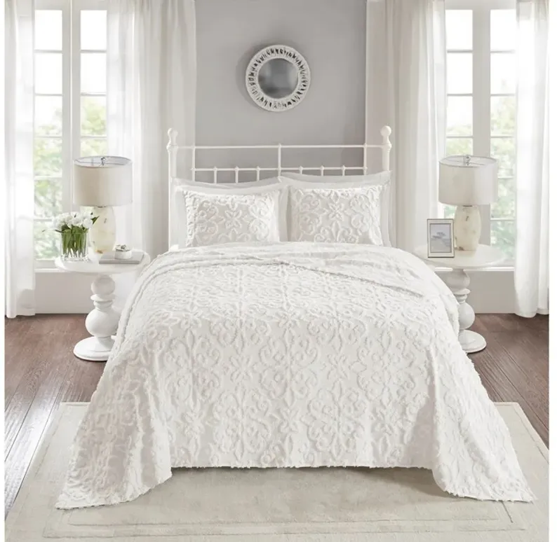 Sabrina 3-pc. Bedspread Set in White by E&E Co Ltd