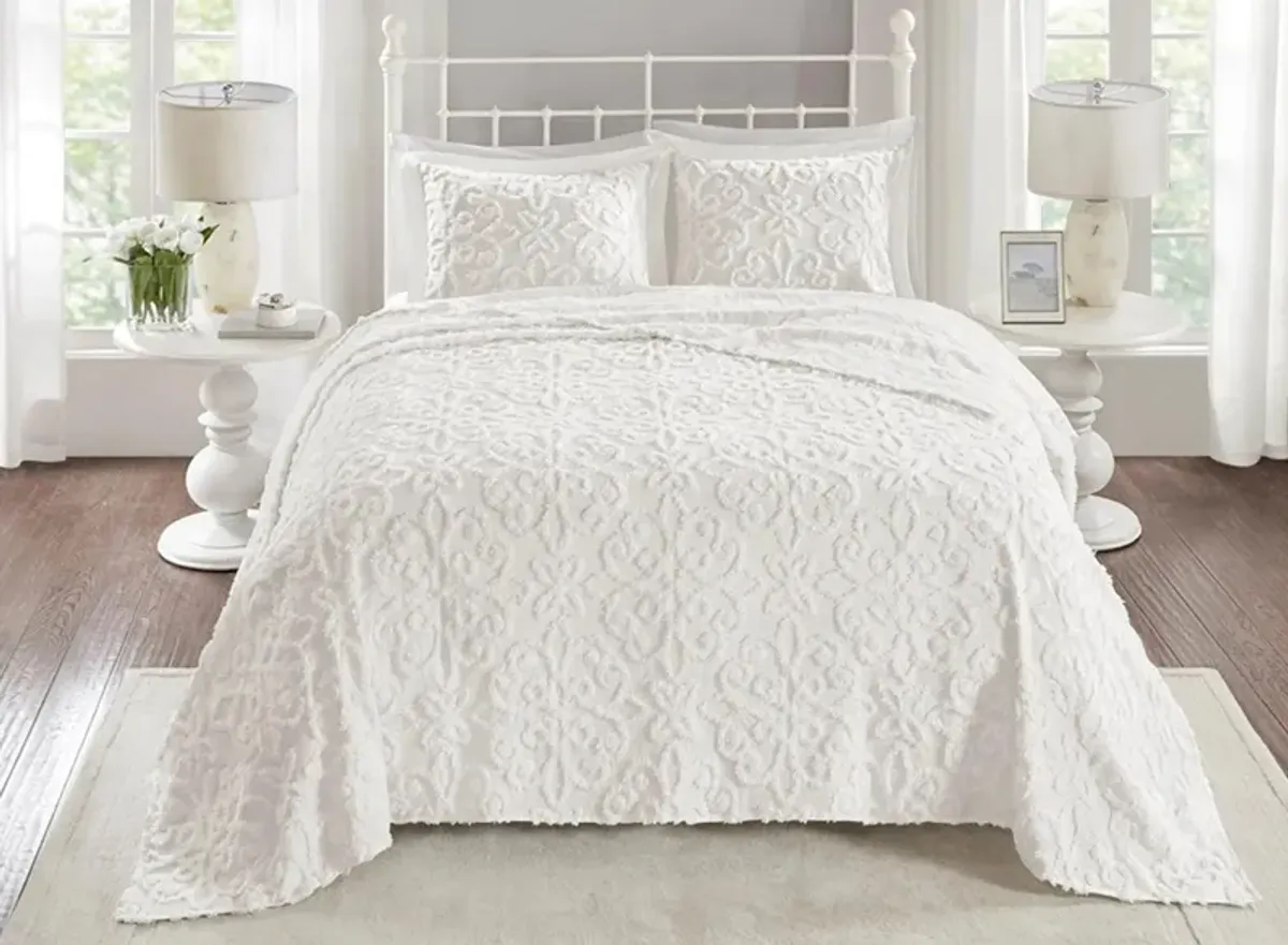 Sabrina 3-pc. Bedspread Set in White by E&E Co Ltd