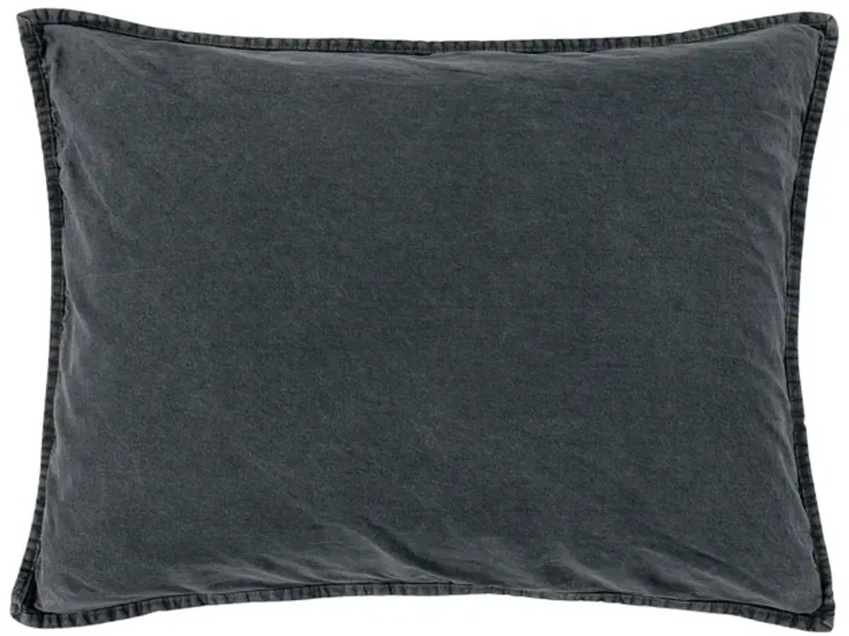 Twombly Pillow Sham in Charcoal by HiEnd Accents