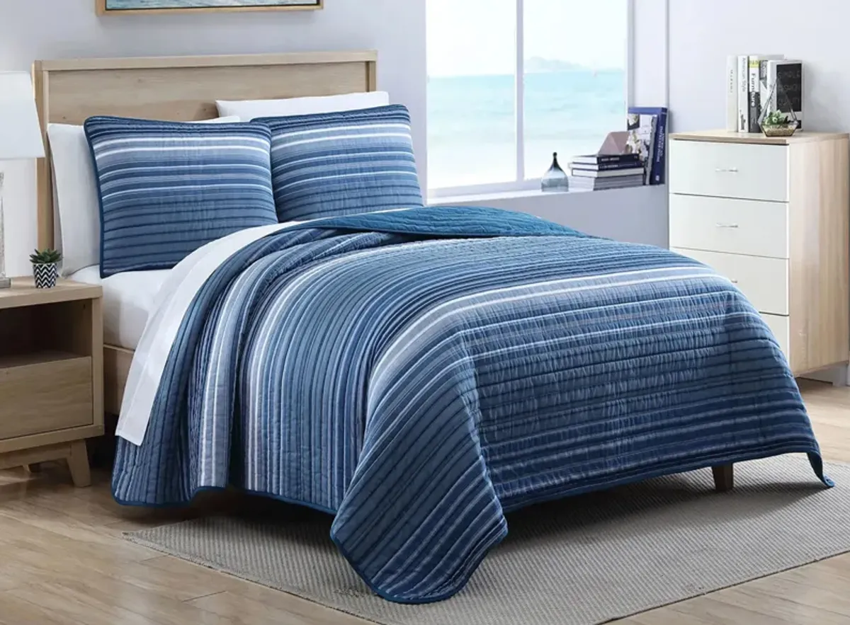 Nautica Coveside 2-pc. Quilt Set in Blue by Revman International