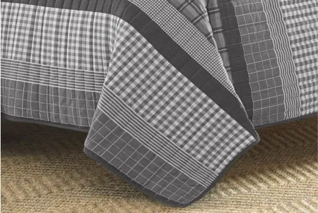 Nautica Gulf Shores 2-pc. Quilt Set in Charcoal by Revman International