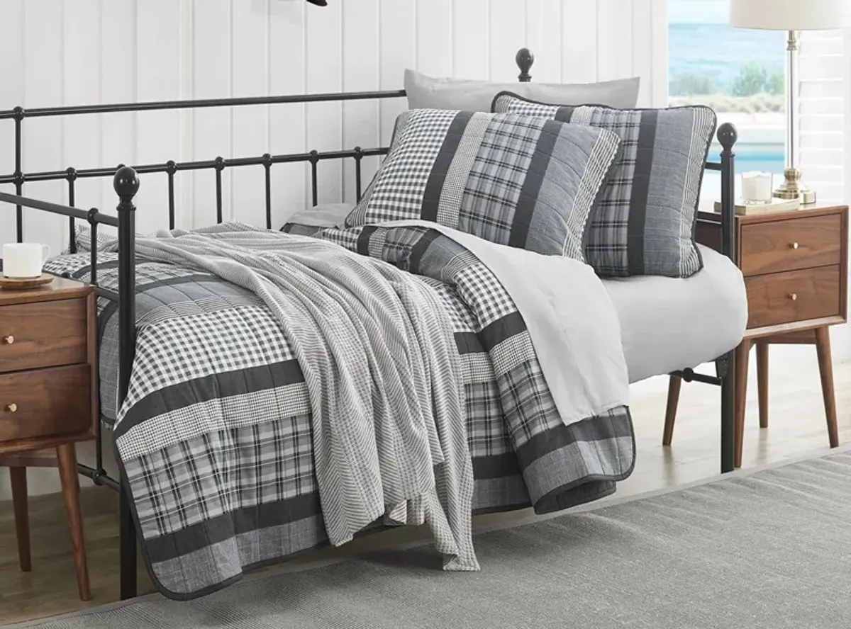 Nautica Gulf Shores 2-pc. Quilt Set in Charcoal by Revman International