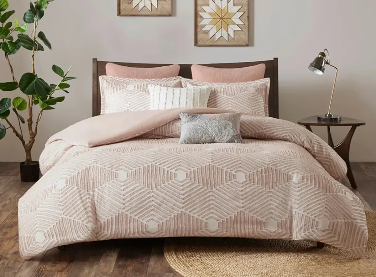 Ellipse 3-pc. Comforter Set in Blush by E&E Co Ltd