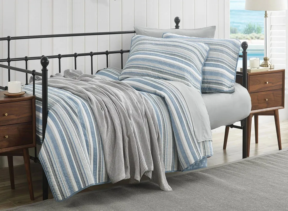 Nautica Jettison 2-pc. Quilt Set in Gray/Blue by Revman International