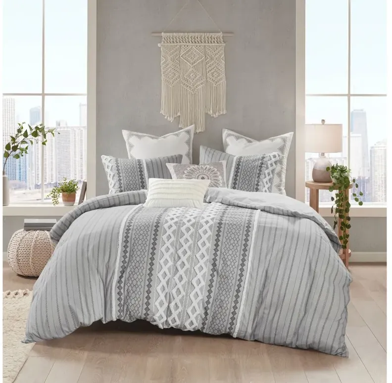 Imani 3-pc. Comforter Set in Gray by E&E Co Ltd