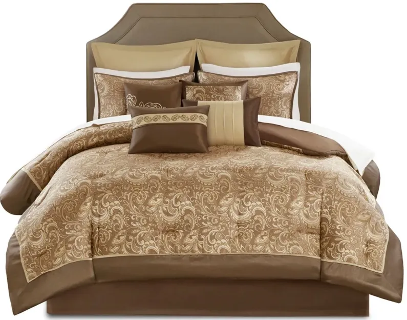 Brystol 24-pc. Comforter Set in Brown by E&E Co Ltd