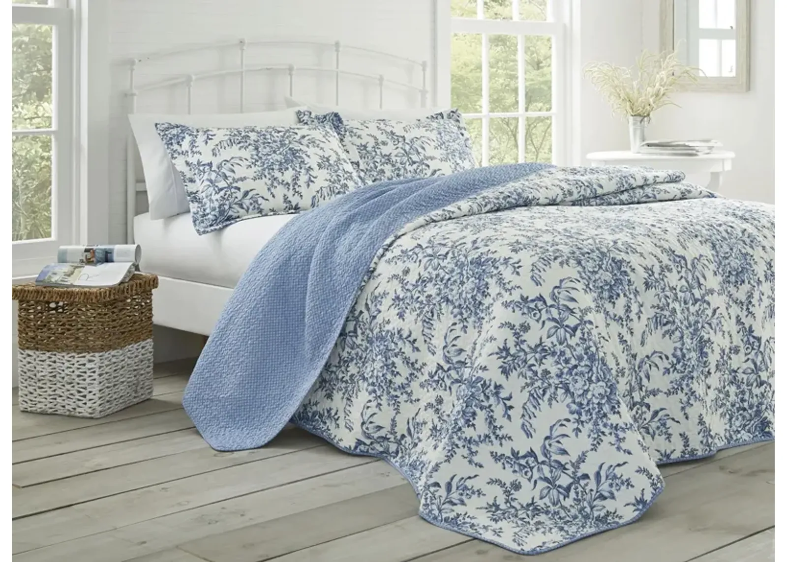 Bedford-2 Piece Quilt Set in DELFT by Revman International