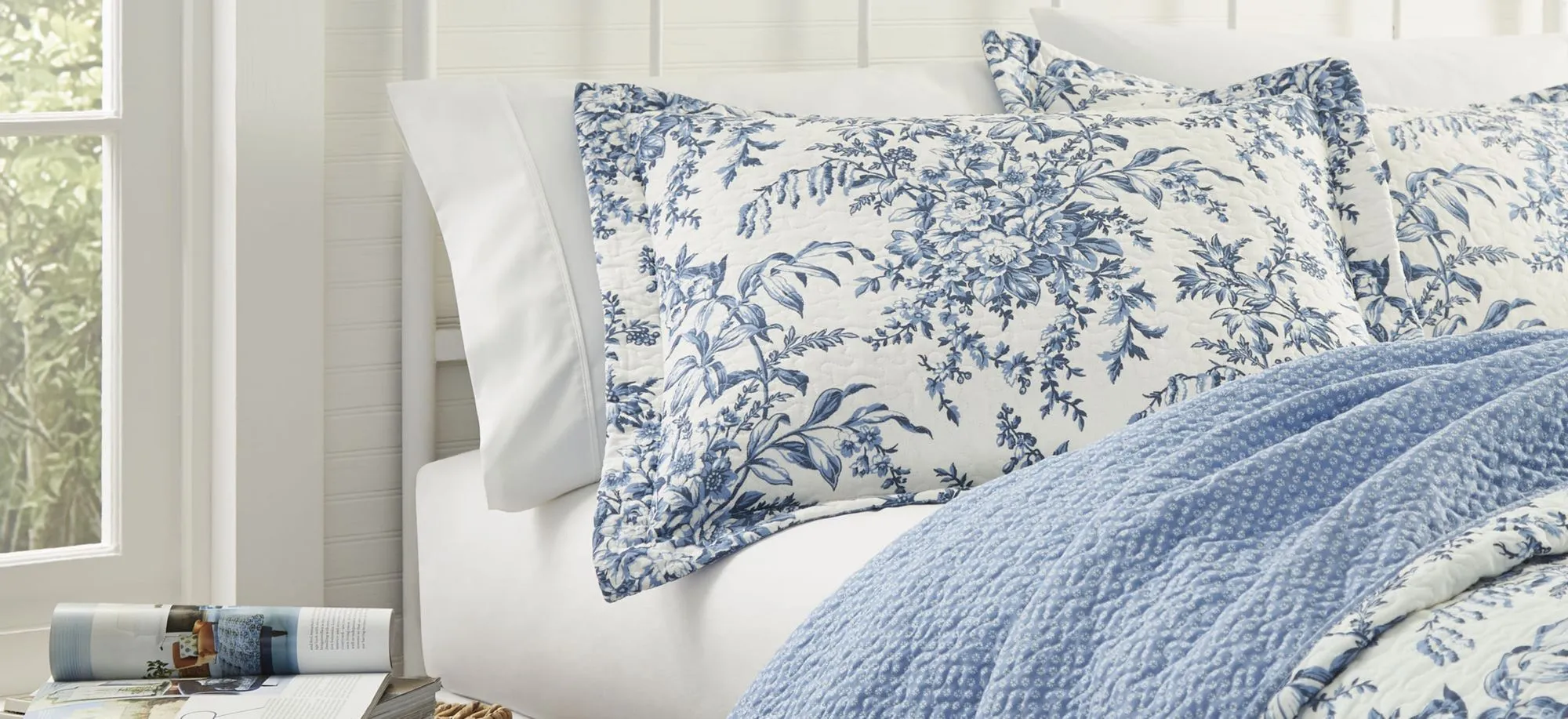 Bedford-3 Piece Quilt Set in DELFT by Revman International