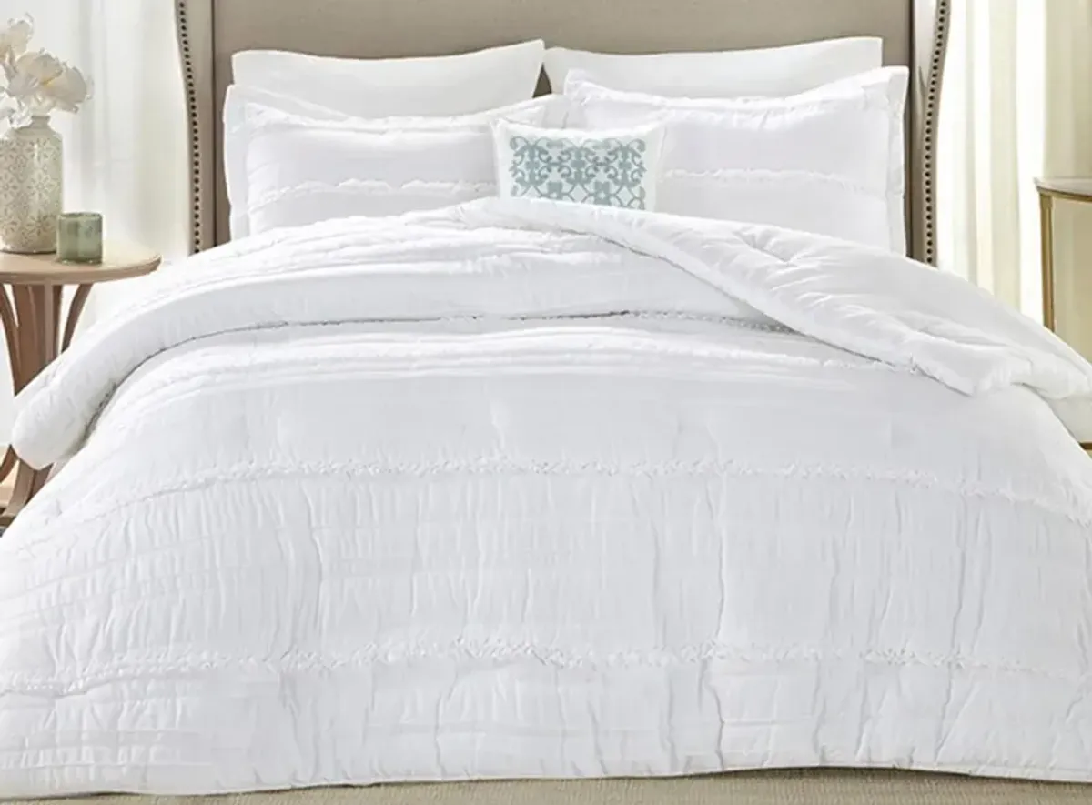 Celeste 5-pc. Comforter Set in White by E&E Co Ltd