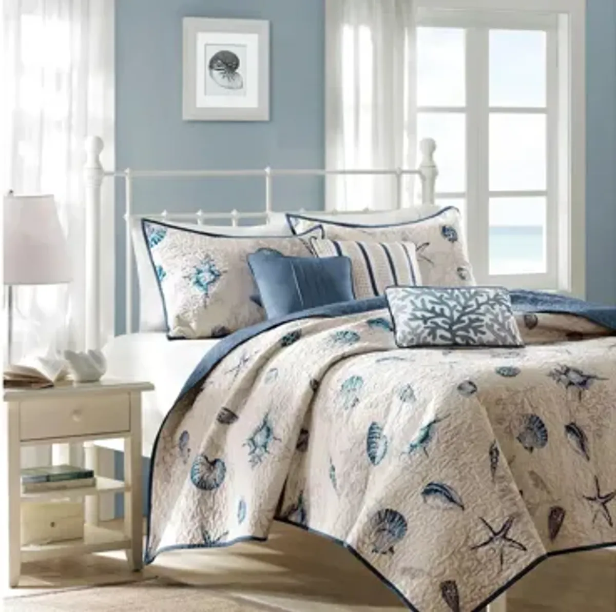 Bayside 6-pc. Reversible Coverlet Set