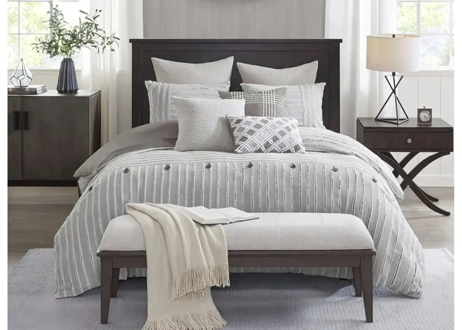 Essence 9 -pc. Comforter Set in Gray by E&E Co Ltd