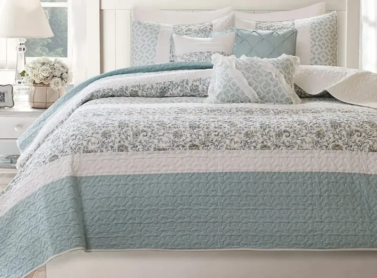 Dawn 6-pc. Coverlet Set in Blue by E&E Co Ltd