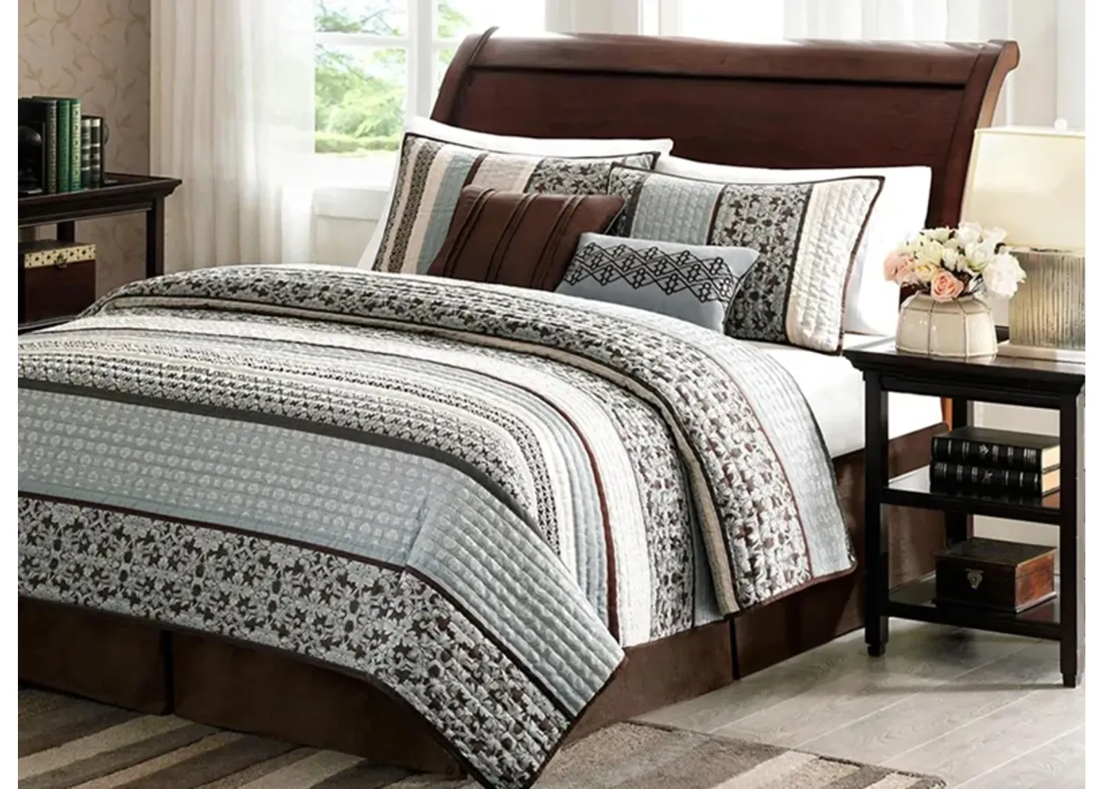 Princeton 5-pc. Coverlet Set in Blue by E&E Co Ltd