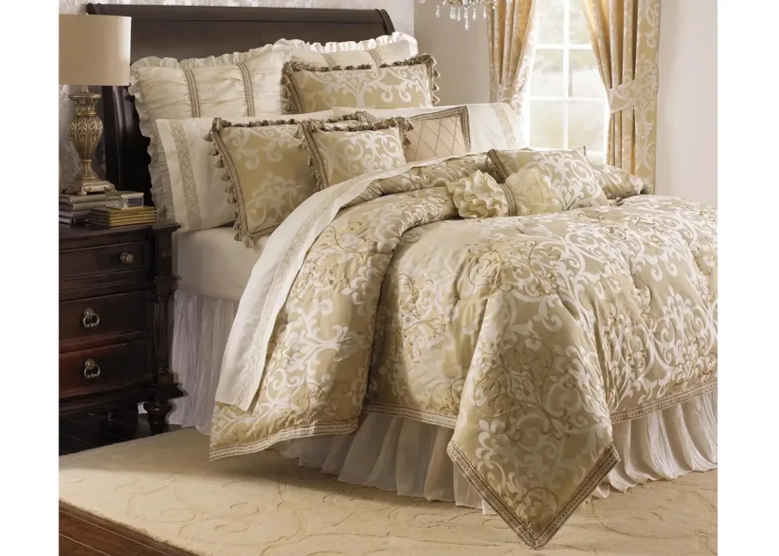 Novella 10-pc. Comforter Set in Gold by Amini Innovation