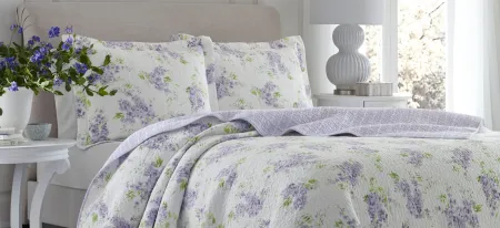 Keighley-2 Piece Quilt Set in LILAC by Revman International
