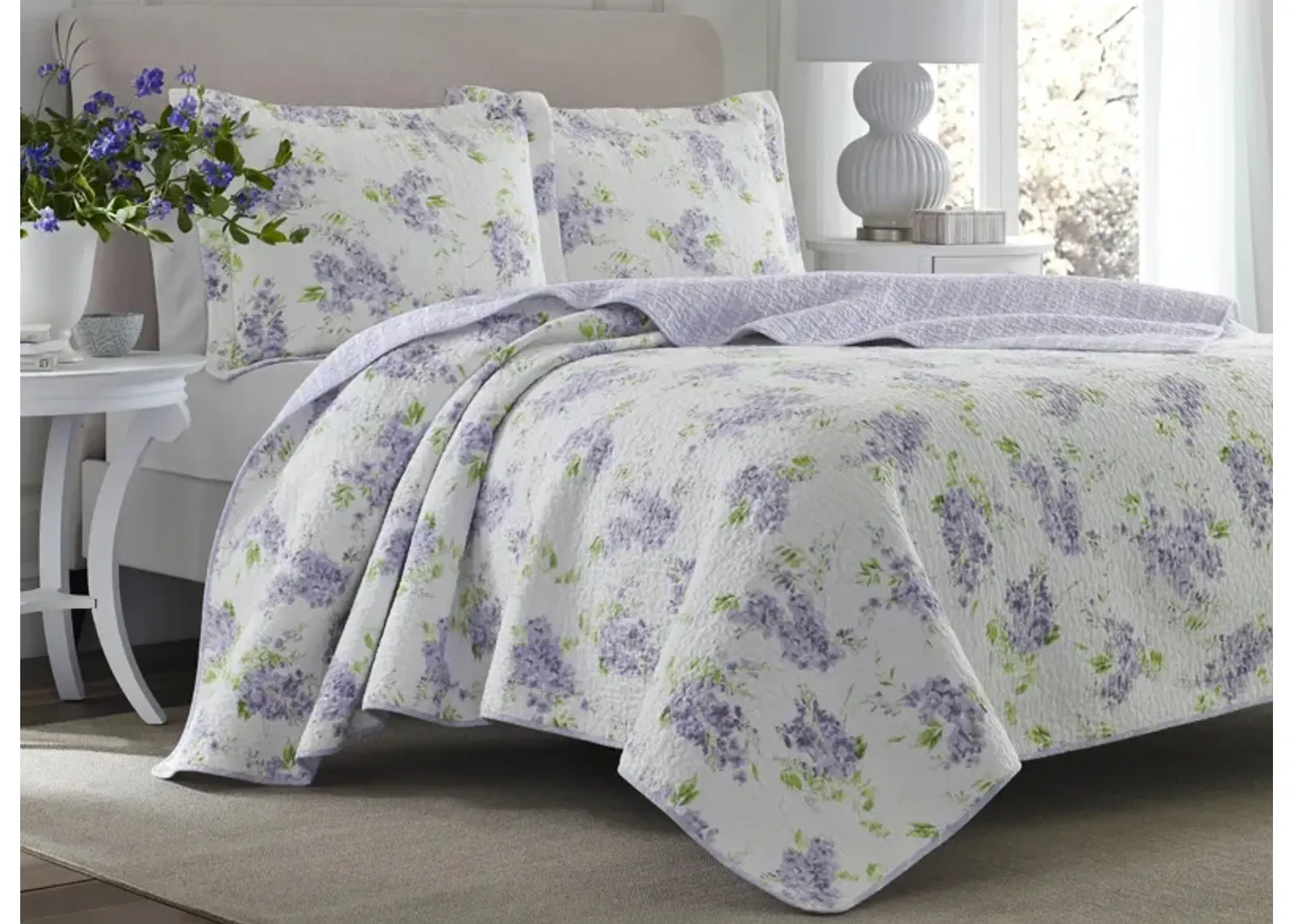 Keighley-2 Piece Quilt Set in LILAC by Revman International