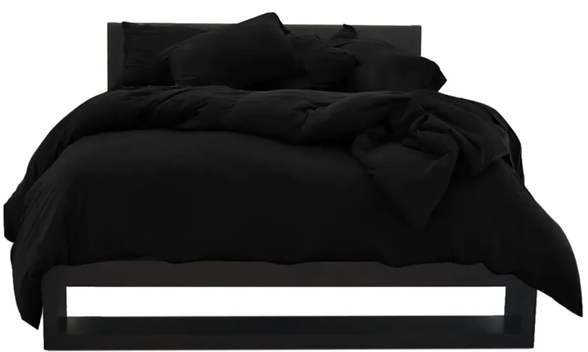 Elevated Performance by Sheex Duvet Cover & Shams in Black by Sheex Inc