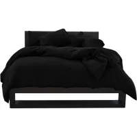 Elevated Performance by Sheex Duvet Cover & Shams in Black by Sheex Inc